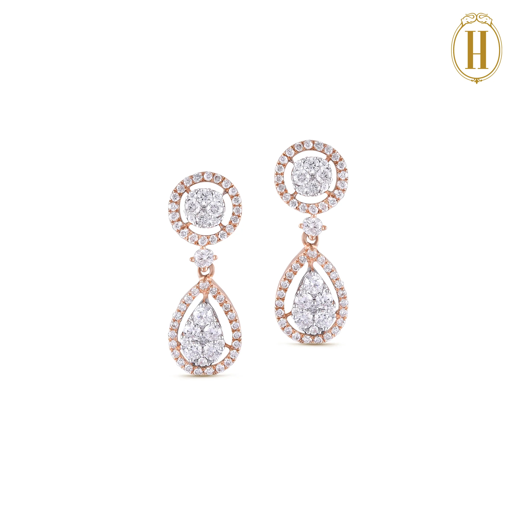 Bella Diamond Pears Symphony Necklace Set - Image 3