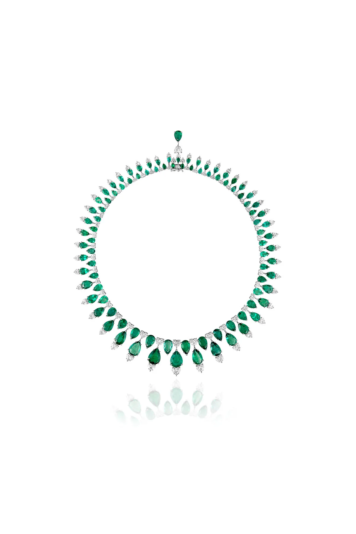 Legacy Emerald and Diamond Classic Necklace Set - Image 3